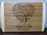 Personalized Bamboo Cutting Board - 18" x 12" Laser Engraved