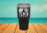 Merica  30 oz. Laser Engraved Tumbler lid - Powder Coated 'Merica Laser Engraved