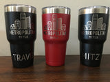 Personalized/Custom Laser Engraved Tumbler - 30 oz. Stainless Steel - Great Gift or Promotional Items Laser Engraved