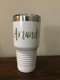 Cheerleading/Cheerleader Laser Engraved 30 oz. Tumbler - Personalized Laser Engraved