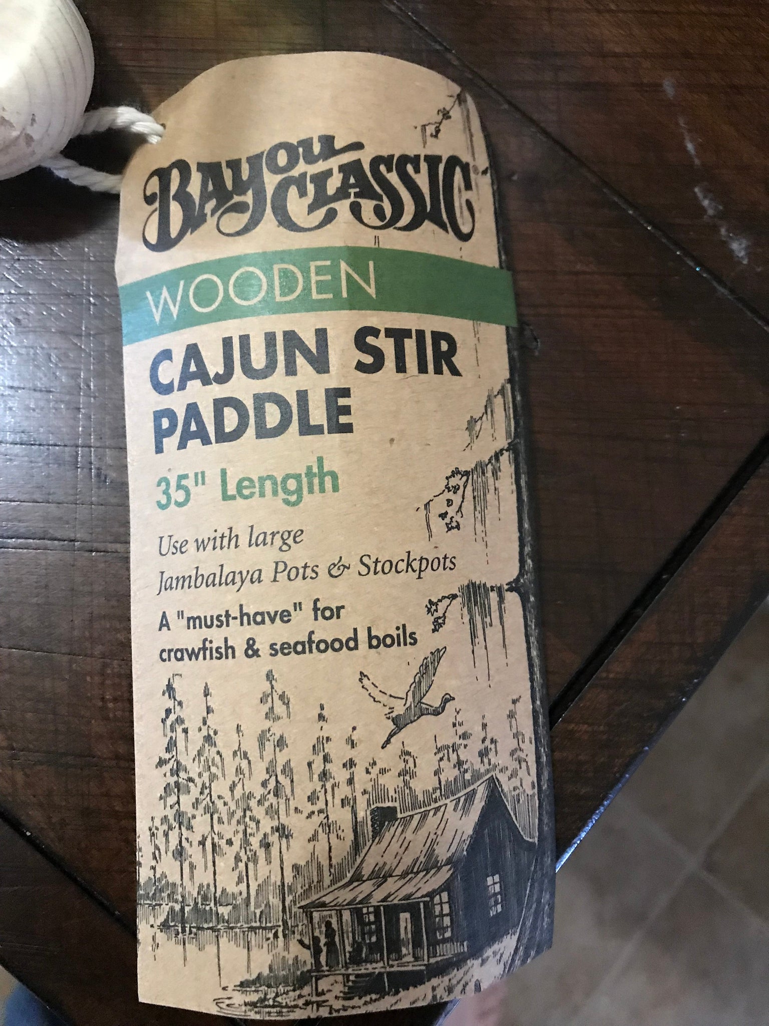Bayou Classic WOODEN Cajun Stir Paddle