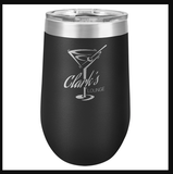16 oz. Personalized Stemless Wine Tumbler Laser Engraved